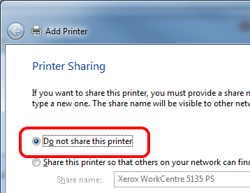 Printer Sharing